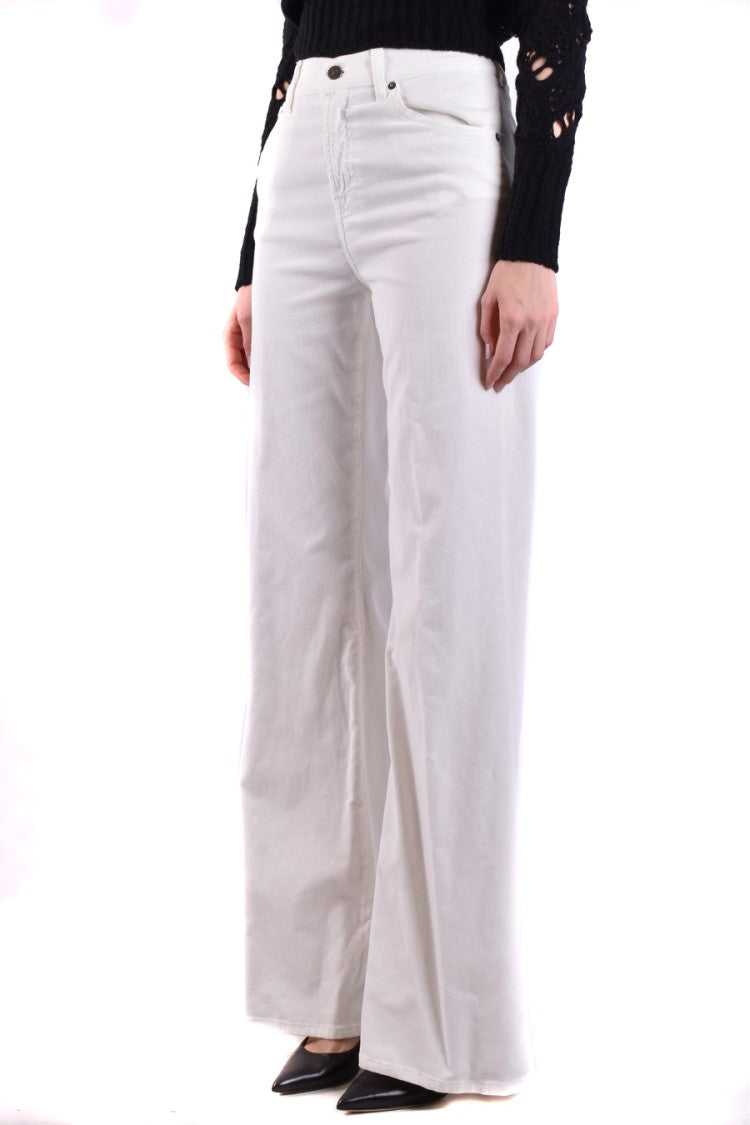 Dondup White Flared Leg Jeans
