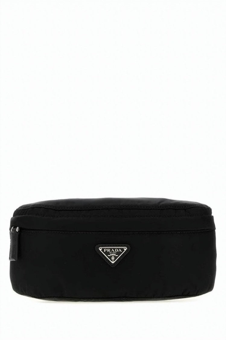 Prada Rectangular Polyamide Crossbody Bag With Triangular Logo