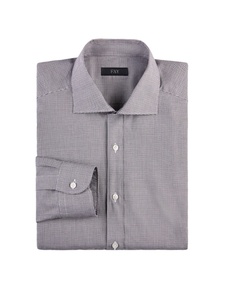 Fay Tailored Micro-Check Men's Shirt
