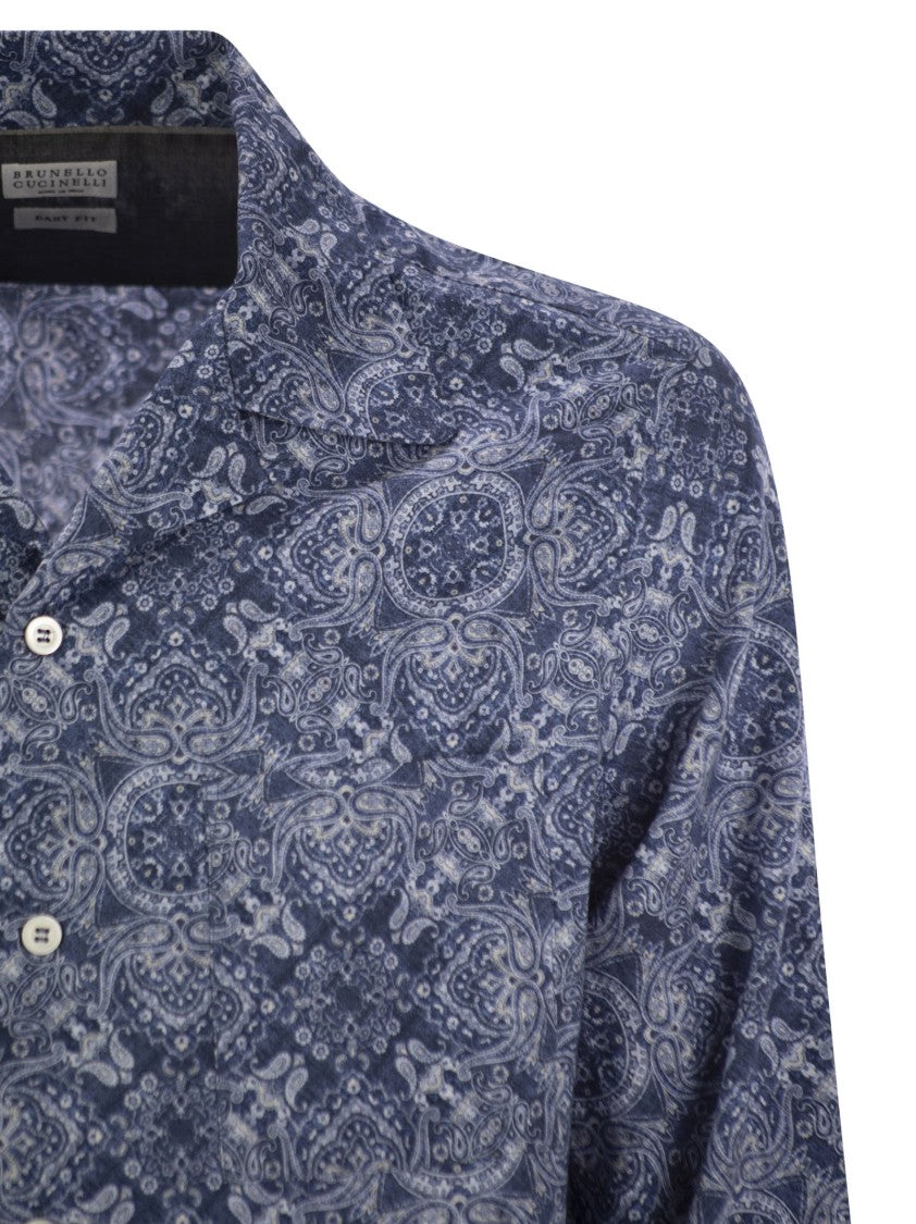 Brunello Cucinelli Classic Easy Fit Cotton Shirt