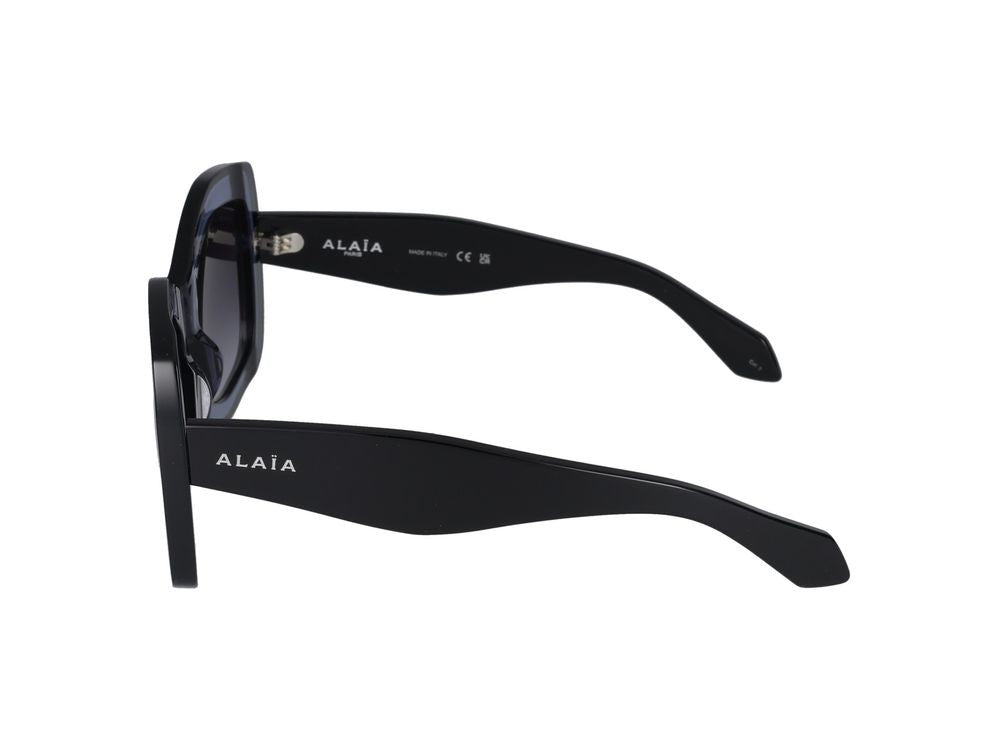 Azzedine Alaïa Blue Layered Acetate Oversized Square Sunglasses