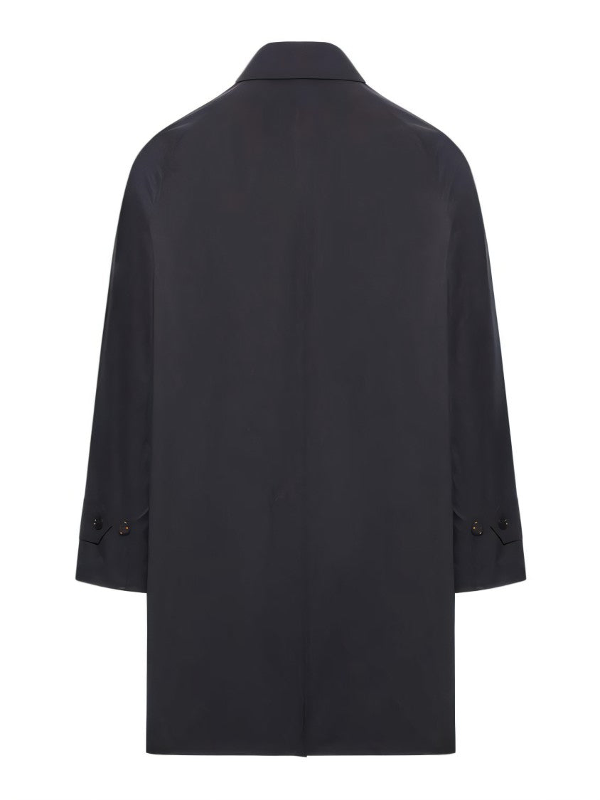 Burberry Black Coat With Signature Check Lining