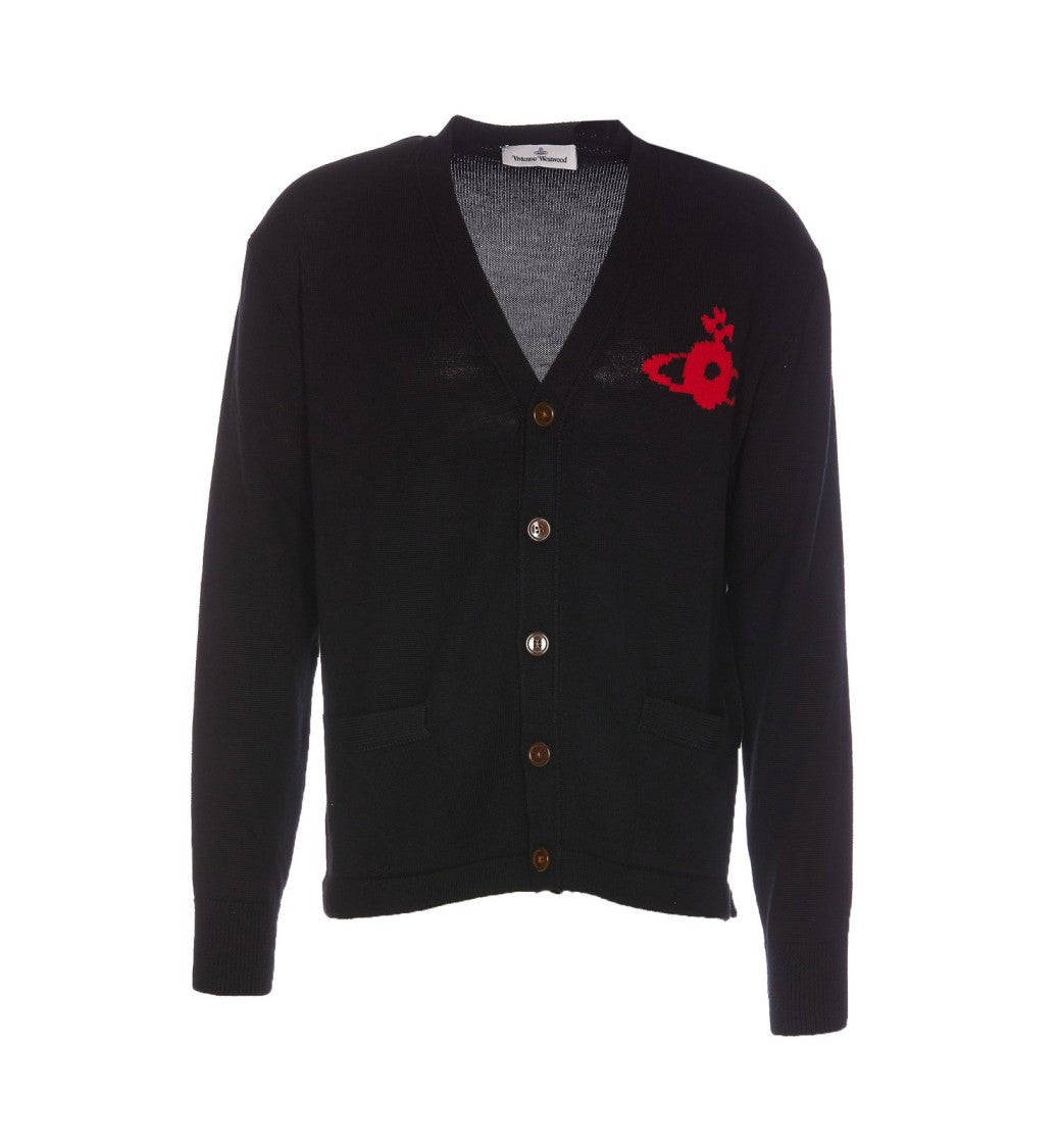 Vivienne Westwood Orb Cardigan – Black