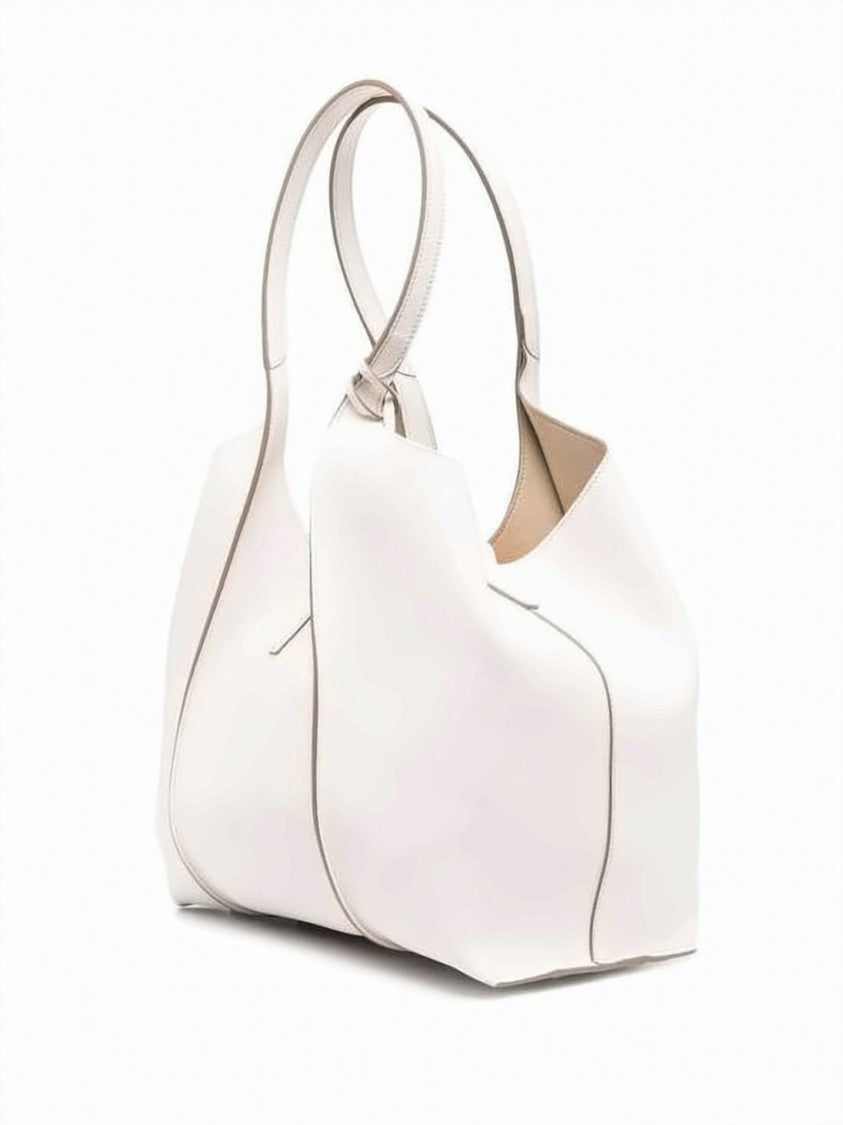 Tod's Smooth Leather Tote With T-Shaped Buckle Closure