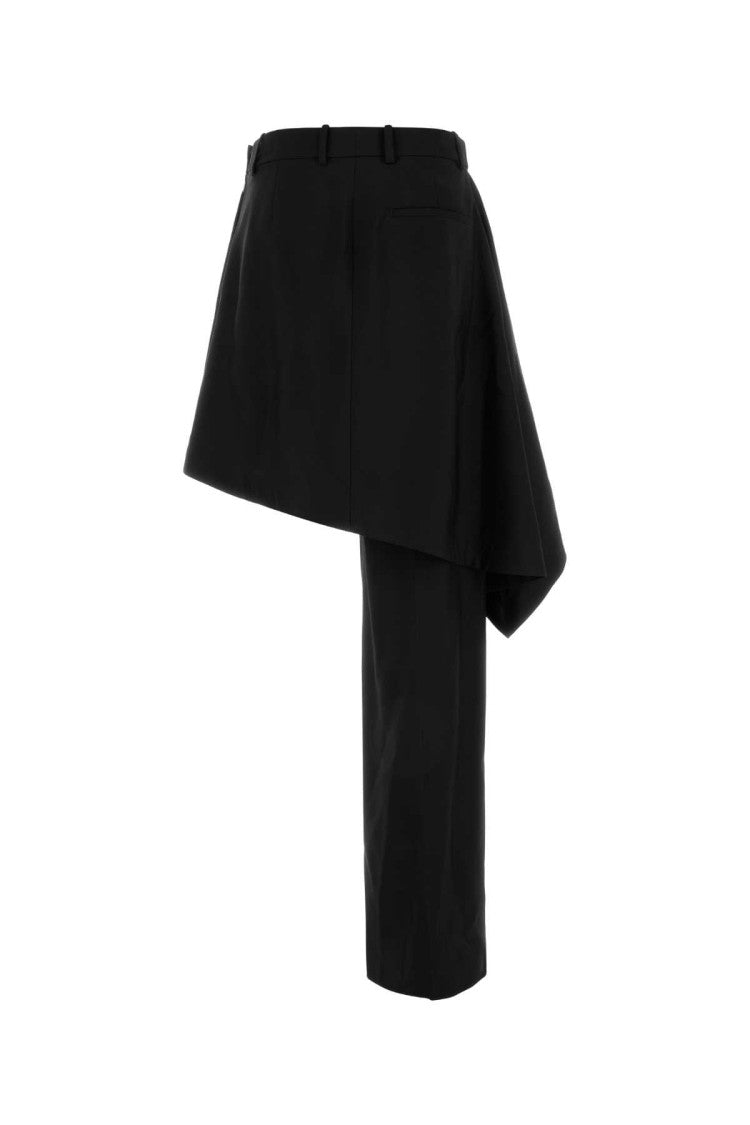 Bottega Veneta Black Wool Pant-Skirt