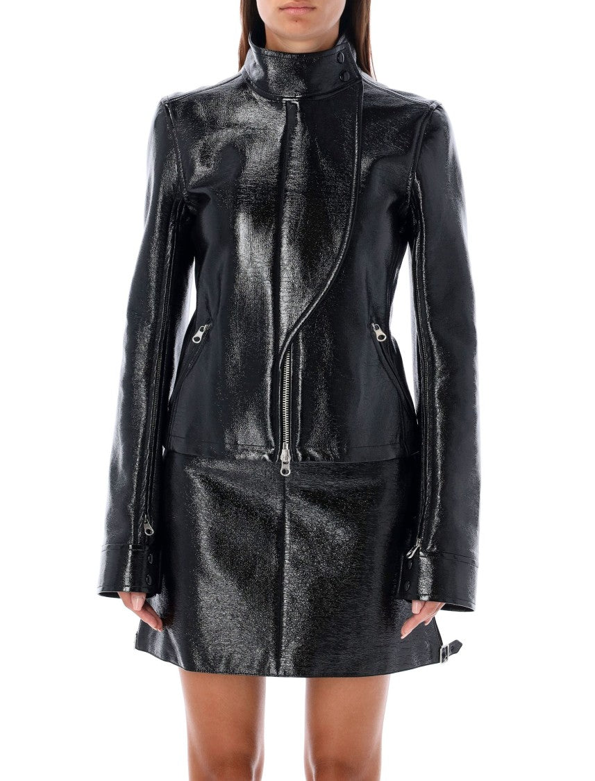 Courrèges Motorcycle Vinyl Jacket