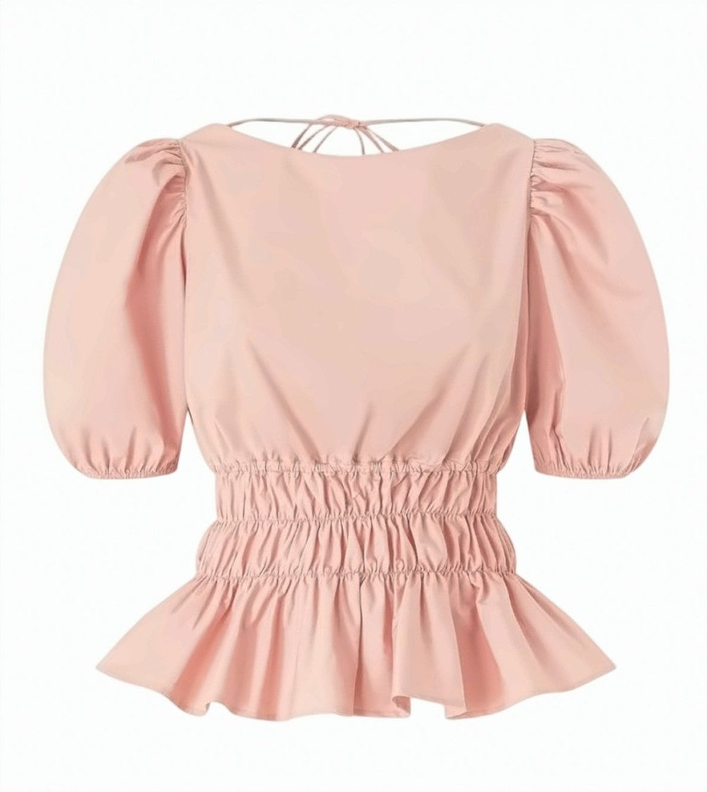 Pinko Joandra Cotton Poplin Crop Top
