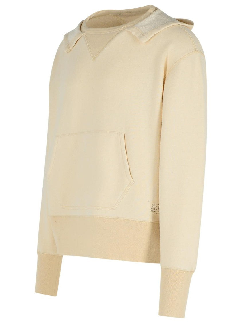 Maison Margiela Pilling' Cream Cotton Sweater