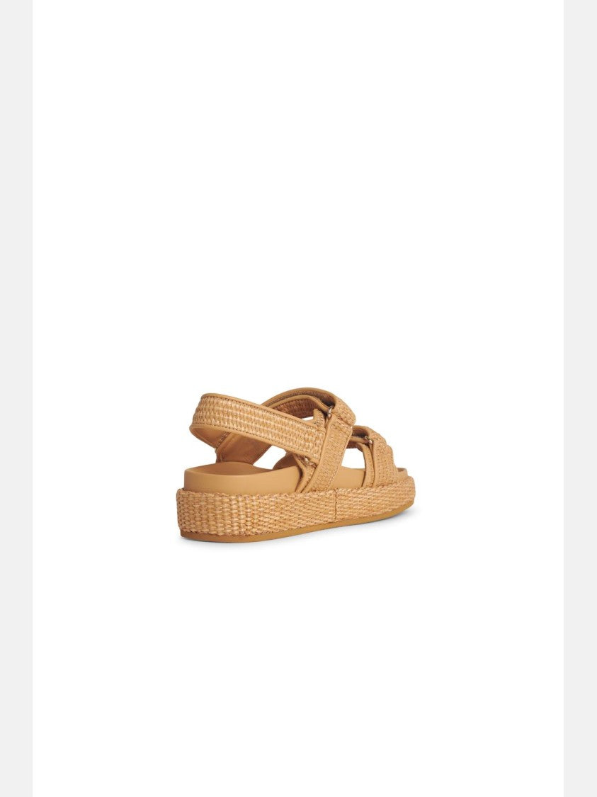 Tory Burch 'Kira' Beige Leather Sandals