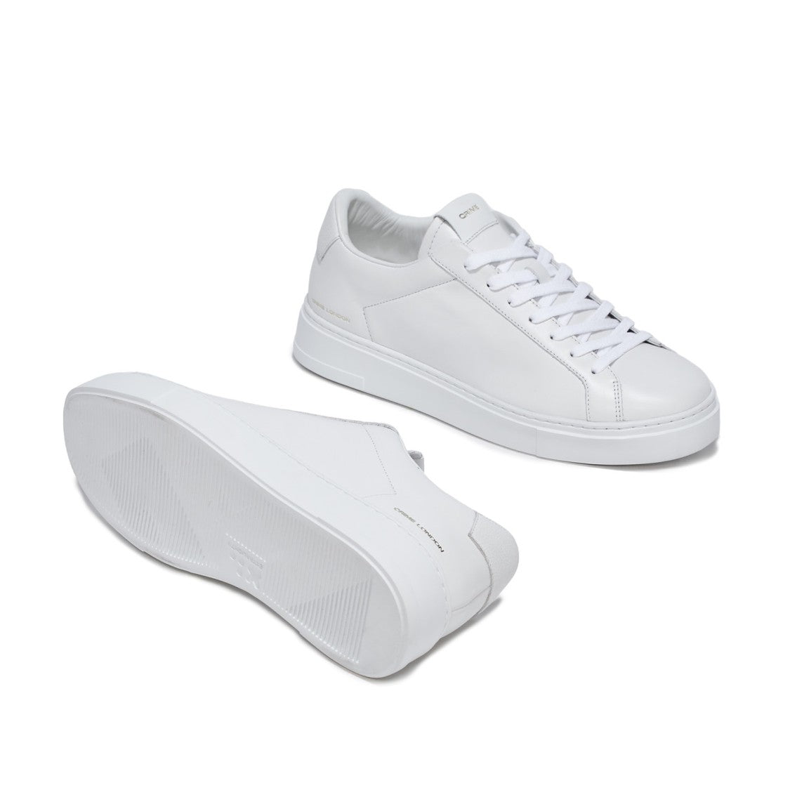 Crime London Extralight Sneakers In Soft White Leather