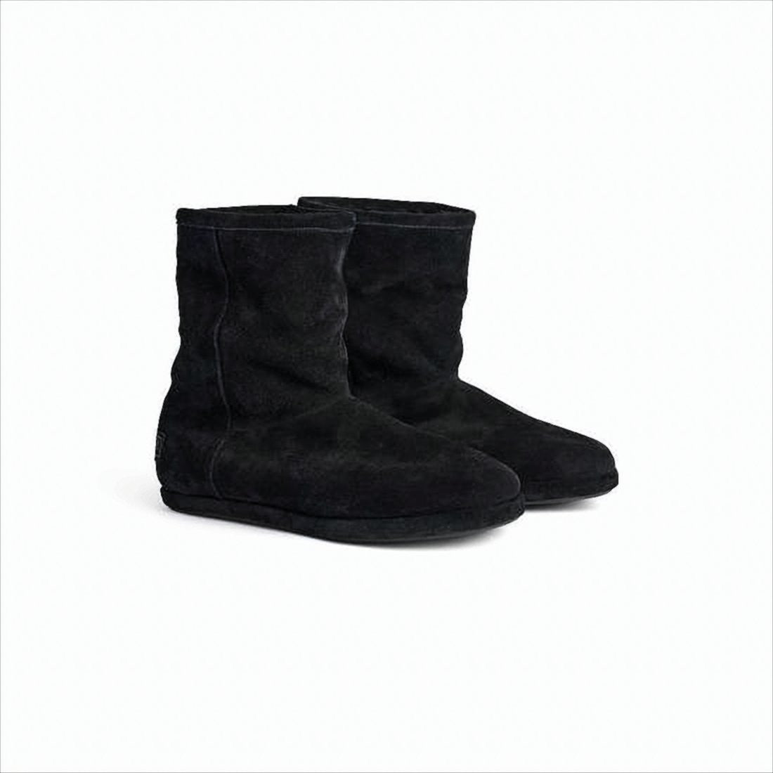 Balenciaga Mid-Calf Black Boots With Silhouette