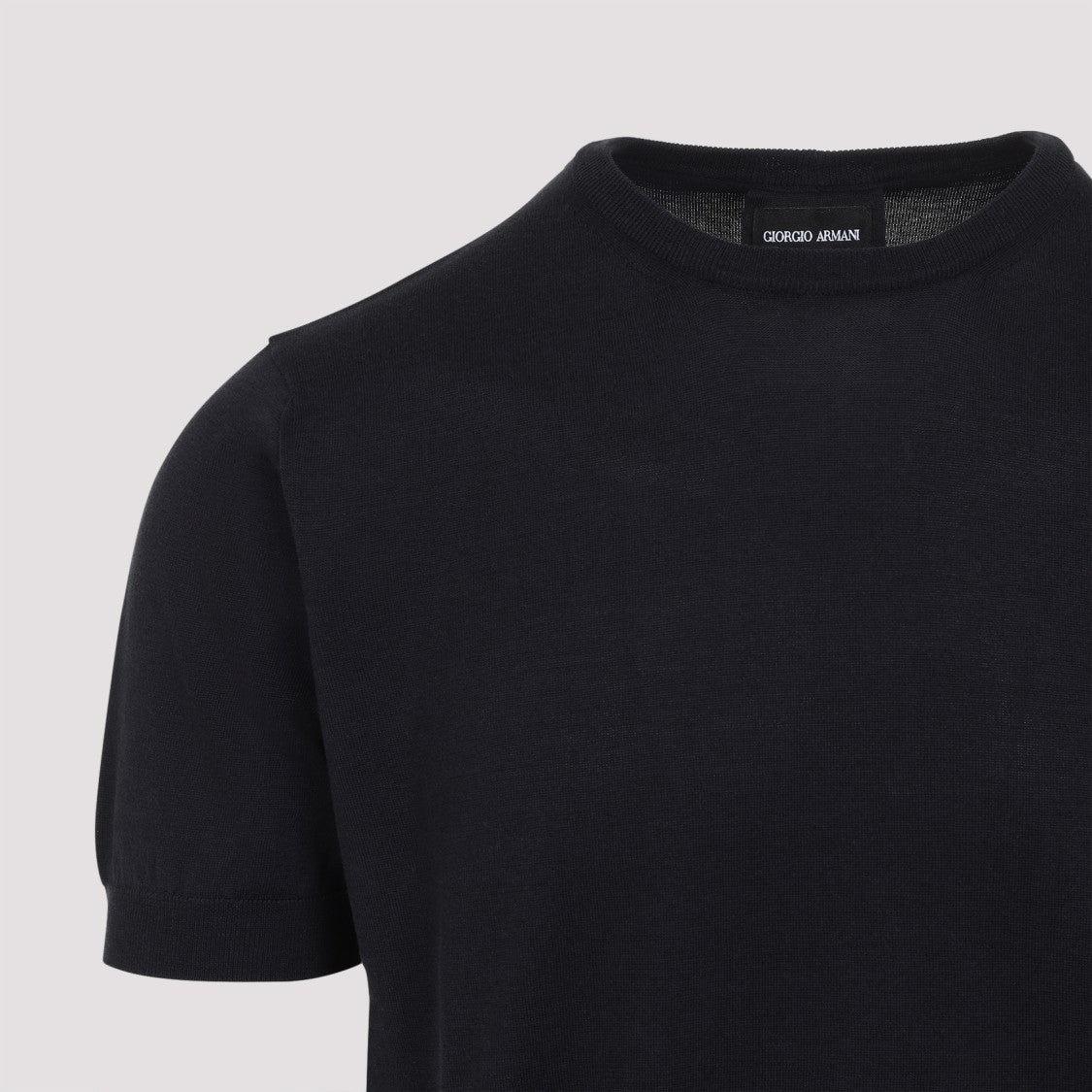 Giorgio Armani Blue Silk Pullover