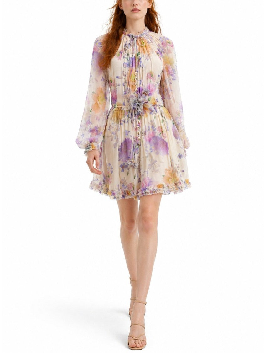 Zimmermann Luna Ruffle Flowy Day Dress