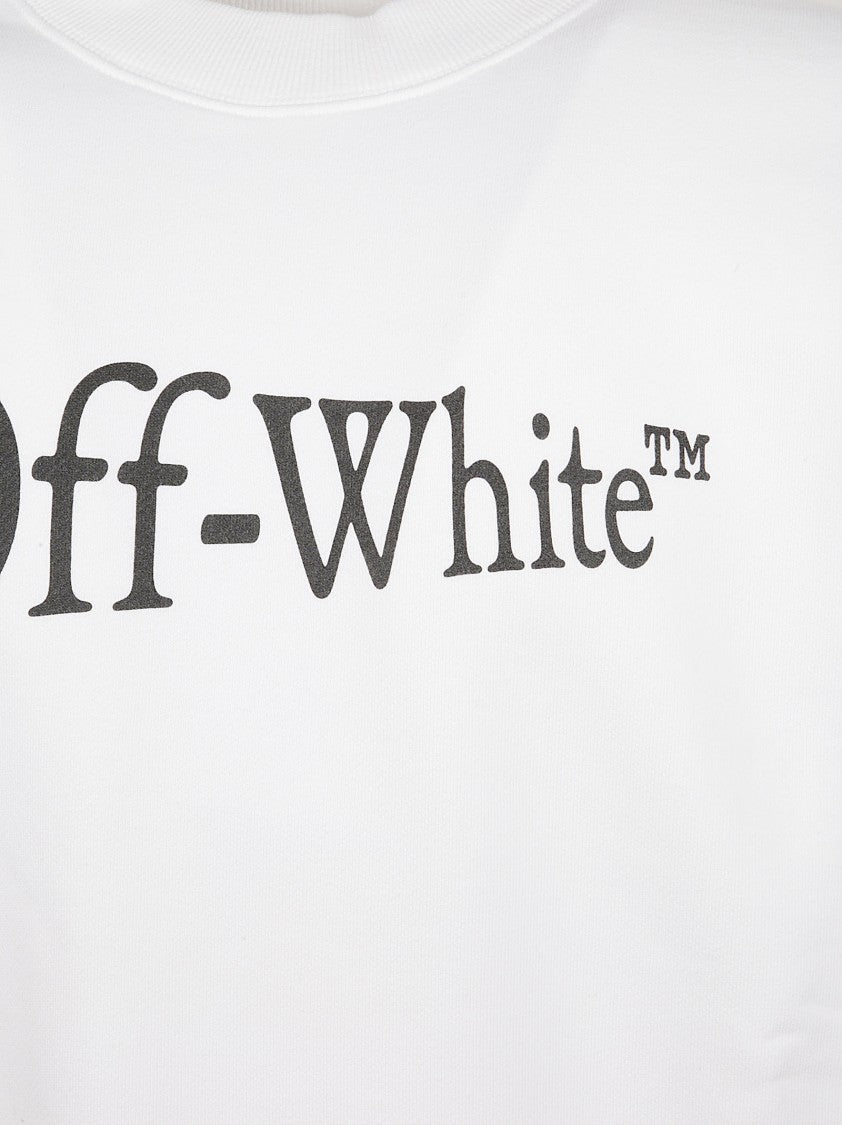 Off-White Relaxed-Fit Cotton Knit Sweater With Iconic Motifs