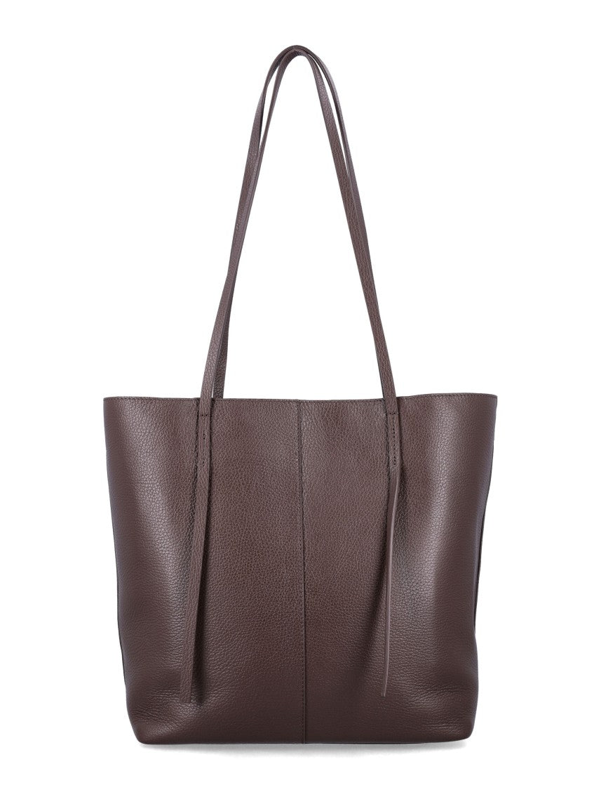 By Malene Birger Brown Abilso Leather Tote Bag