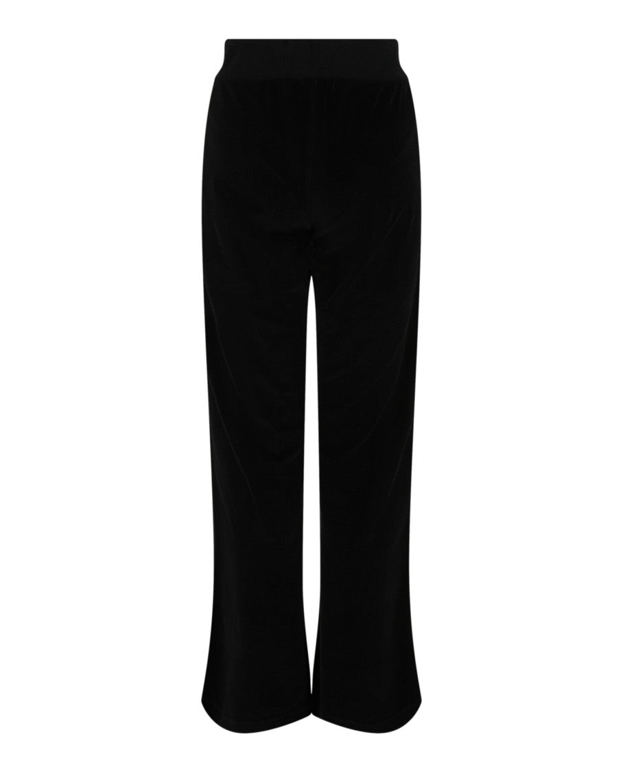 Balenciaga Velvet Flared Lounge Pants With Drawstring Waistband