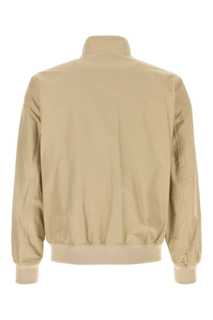 Woolrich Sand Cotton Blend Cruiser Bomber Jacket