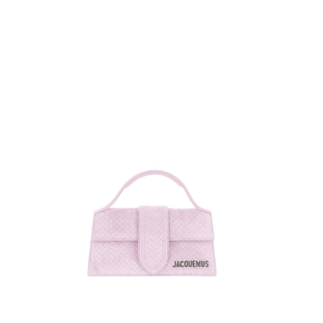 Jacquemus Structured Suede Handbag With Geometric Pattern