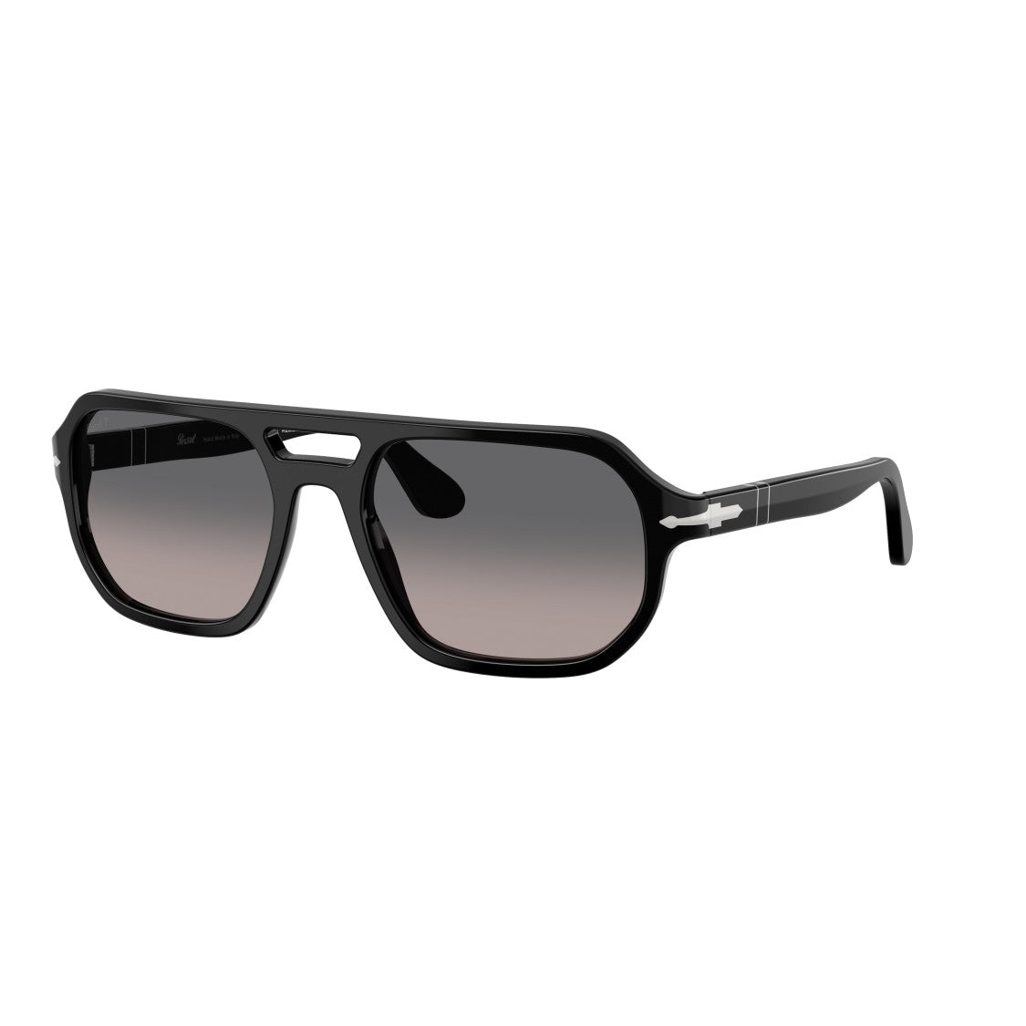 Persol 0Po3393s Geometric Frame Sunglasses With Double Bridge Design