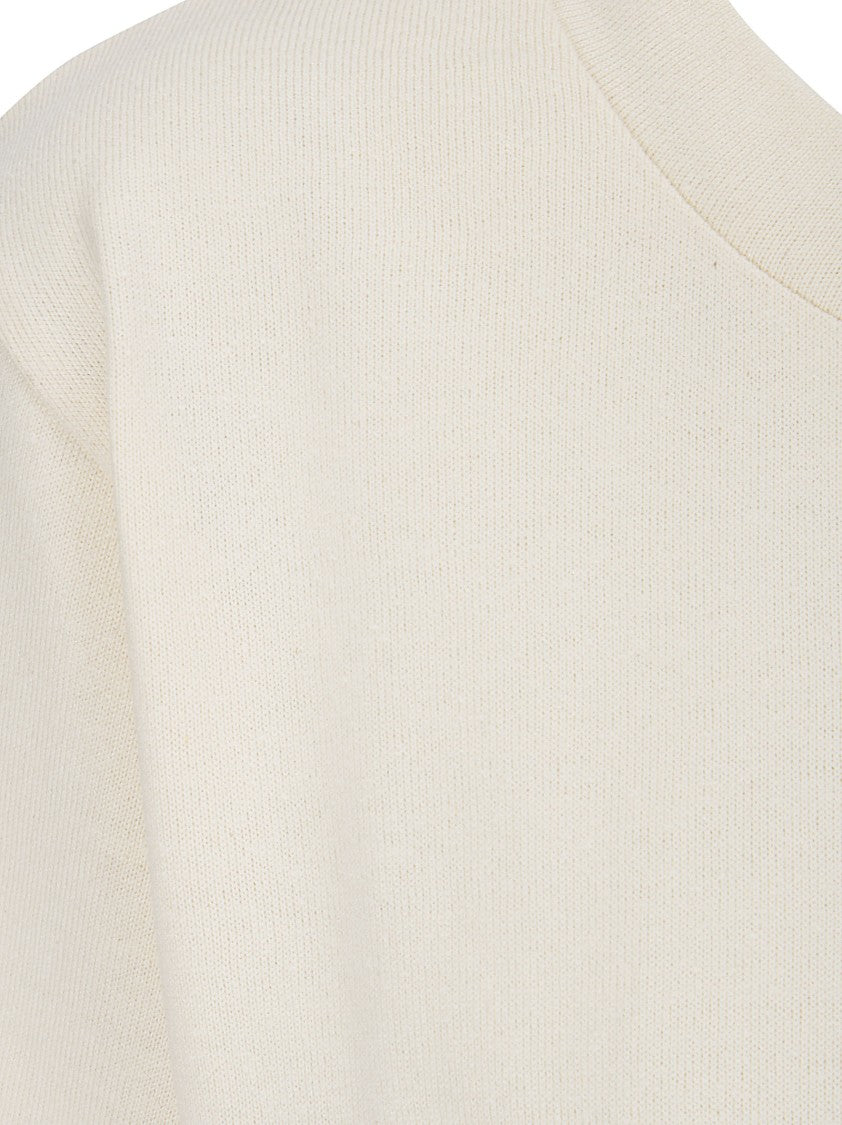 Khaite White Allen Crew Neck T-Shirt