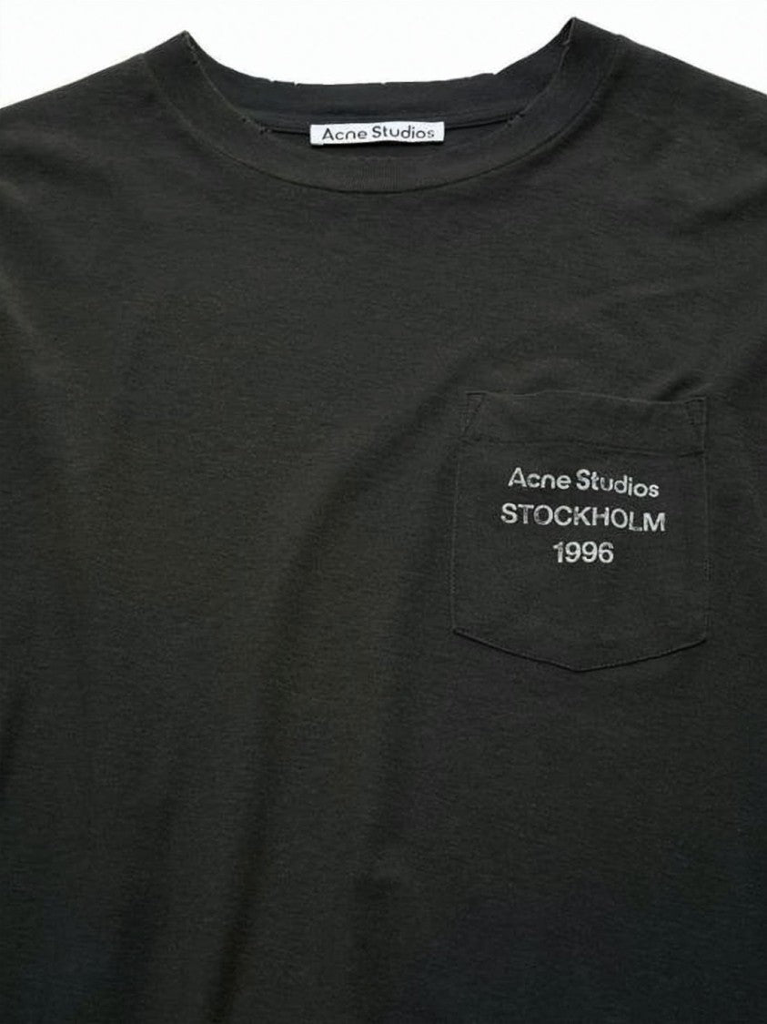 Acne Studios Relaxed Fit Long-Sleeve T-Shirt With Textured Fabric