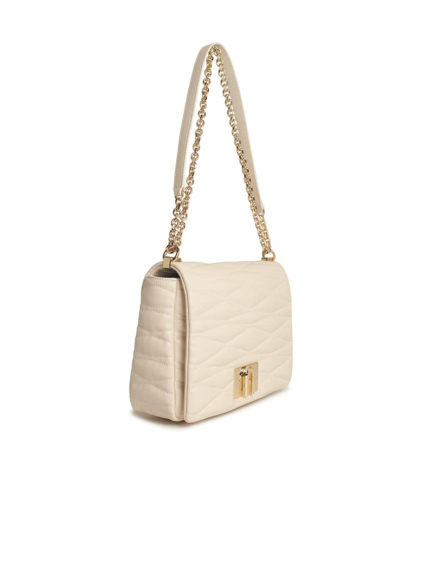 Furla 1927' Medium Crossbody Bag In Cream Leather