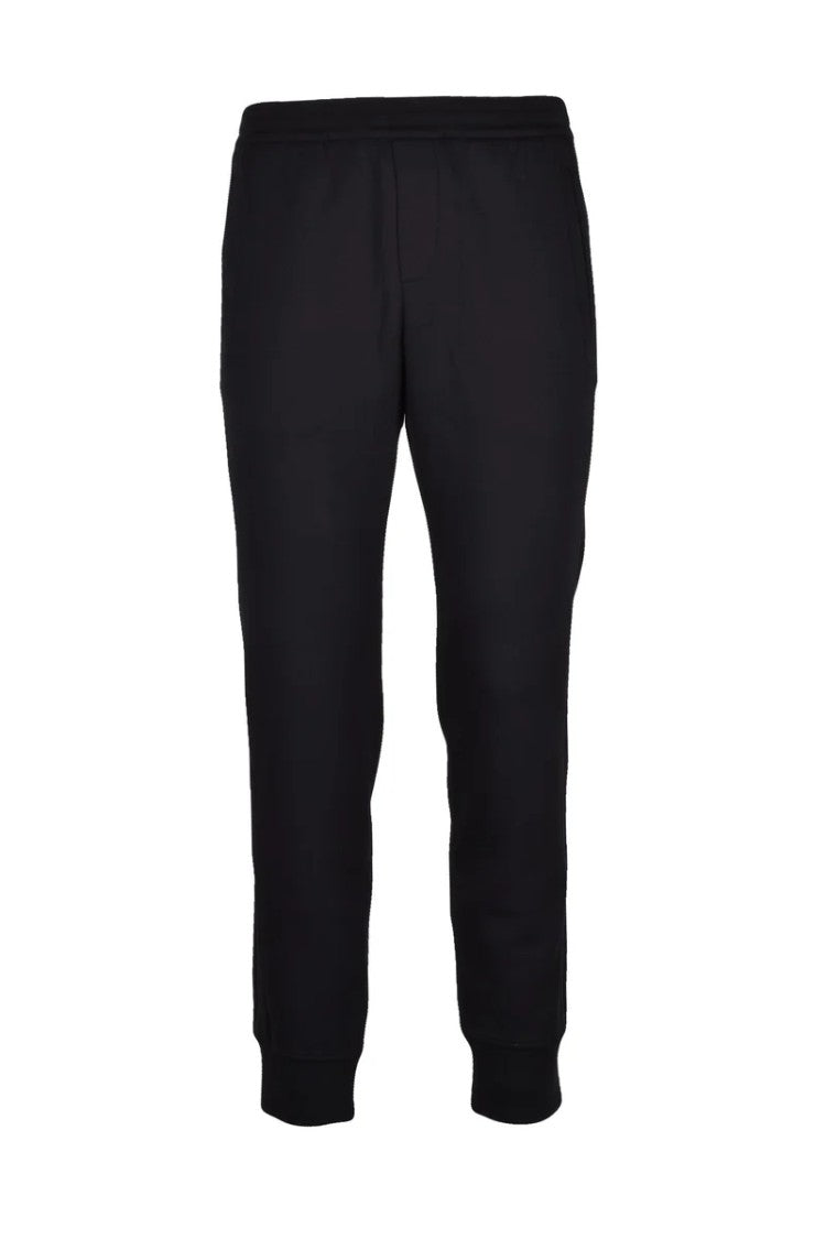 Emporio Armani Cotton Stretch Trousers - Black