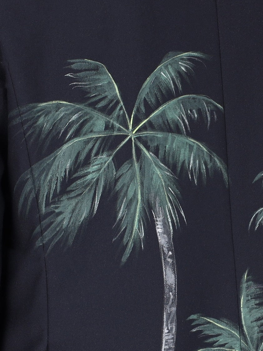 Palm Angels "Double-Breasted Blazer" – Blue