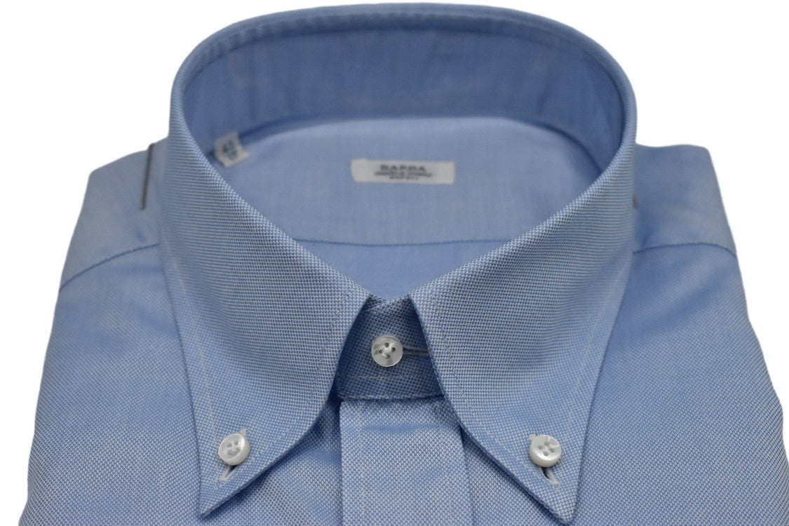 Barba Blue Soft Luxurious Cotton Classic Shirt