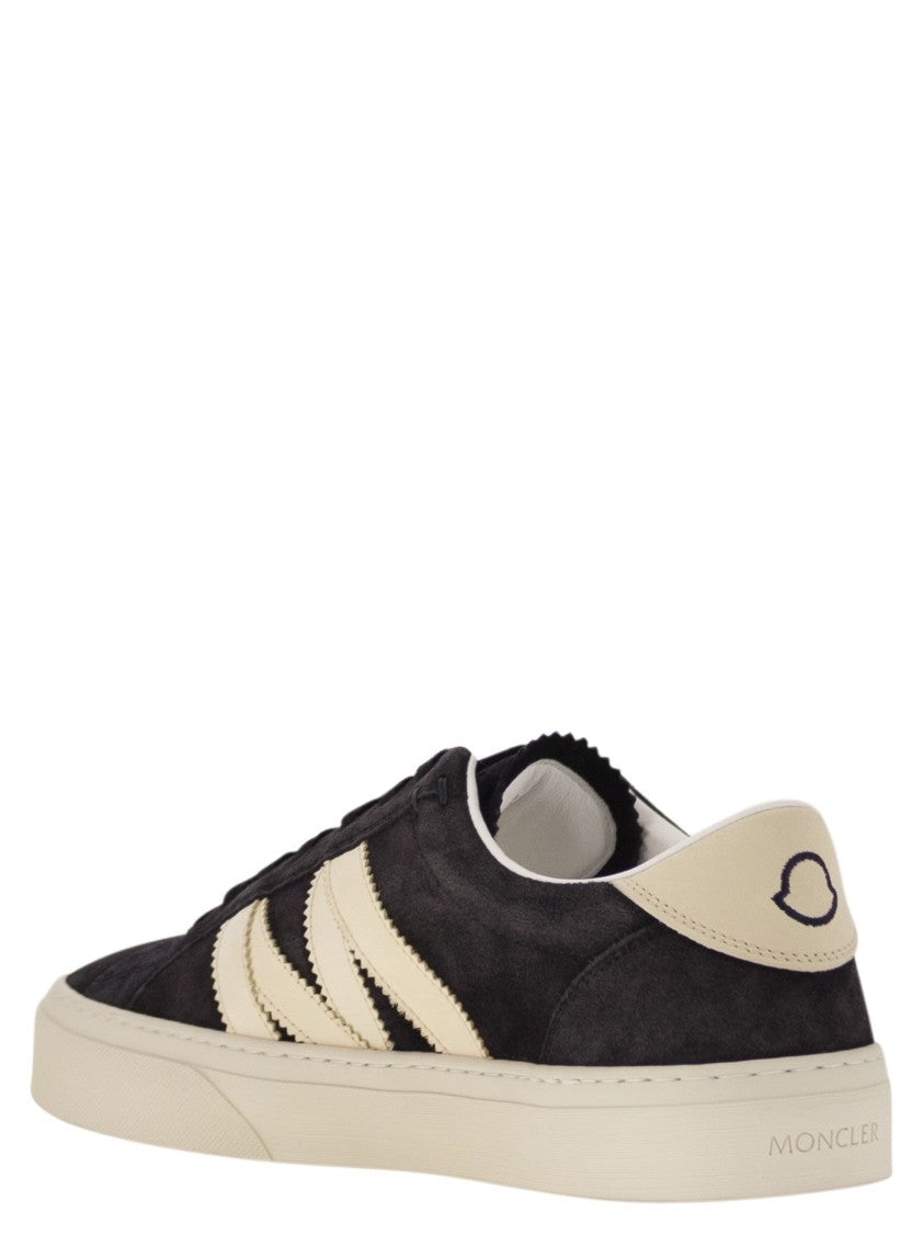 Moncler Monaco2 - Suede And Nubuck Leather Trainers