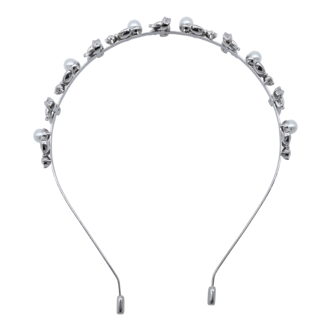 Self-Portrait Silver-Tone Headband With Bow-Shaped Embellishments