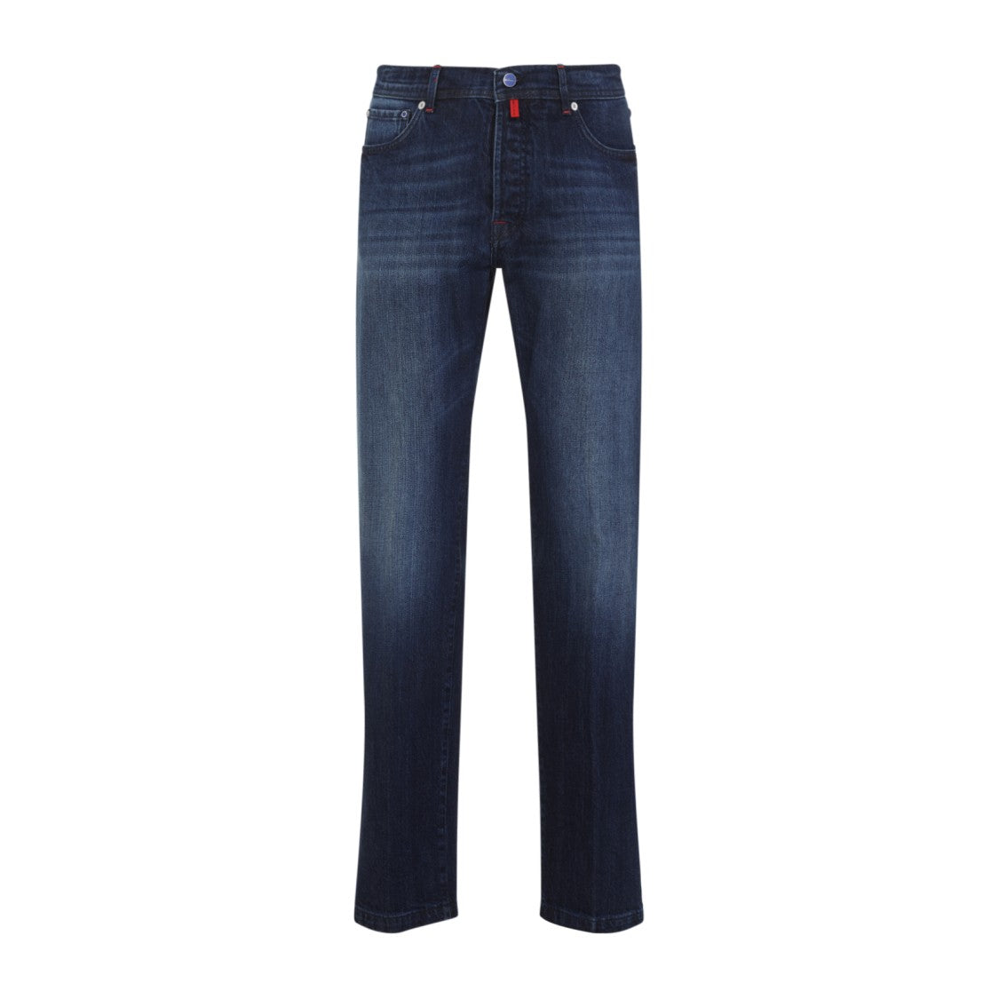 Kiton Blue Cotton Jeans