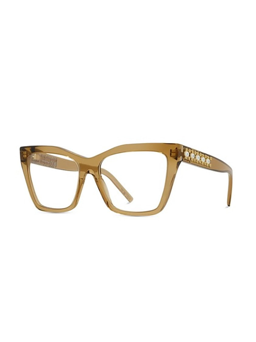 Givenchy Amber-Brown Gv50055i Rectangular Translucent Frames