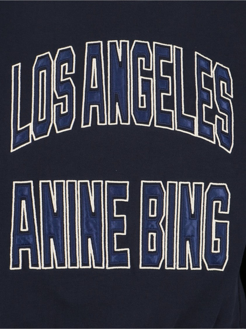 Anine Bing Harry Logo Sweatshirt – Black