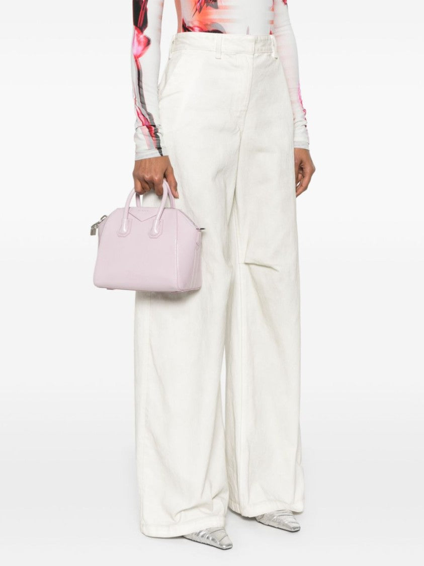 Givenchy Orchid Purple Shoulder Bag With Adjustable Strap And Zip Closure