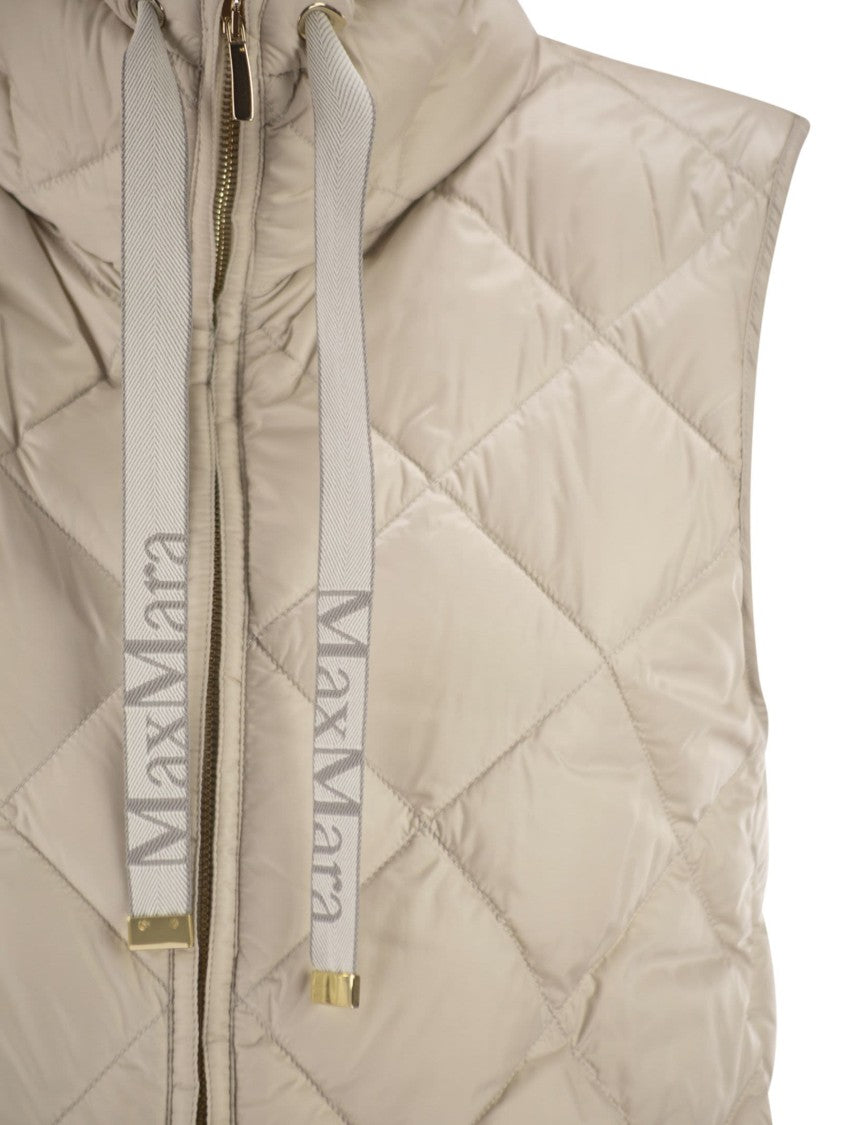 Max Mara Tegic - Drip-Proof Canvas Padded Waistcoat