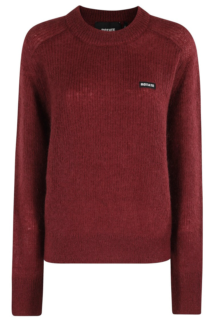 Rotate Lightweight Knit Logo Sweater