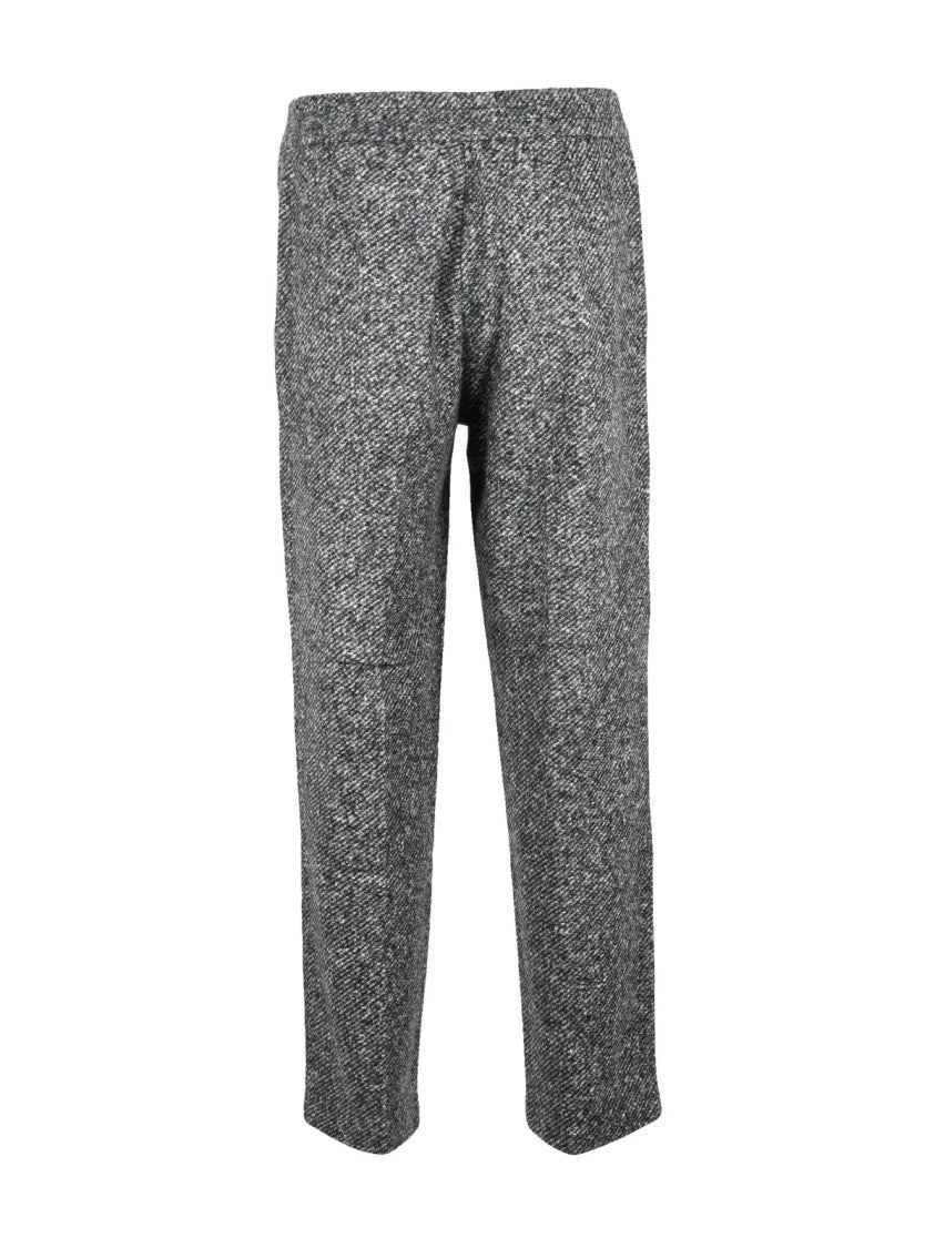 Seventy Black Straight-Leg Virgin Wool-Blend Pants