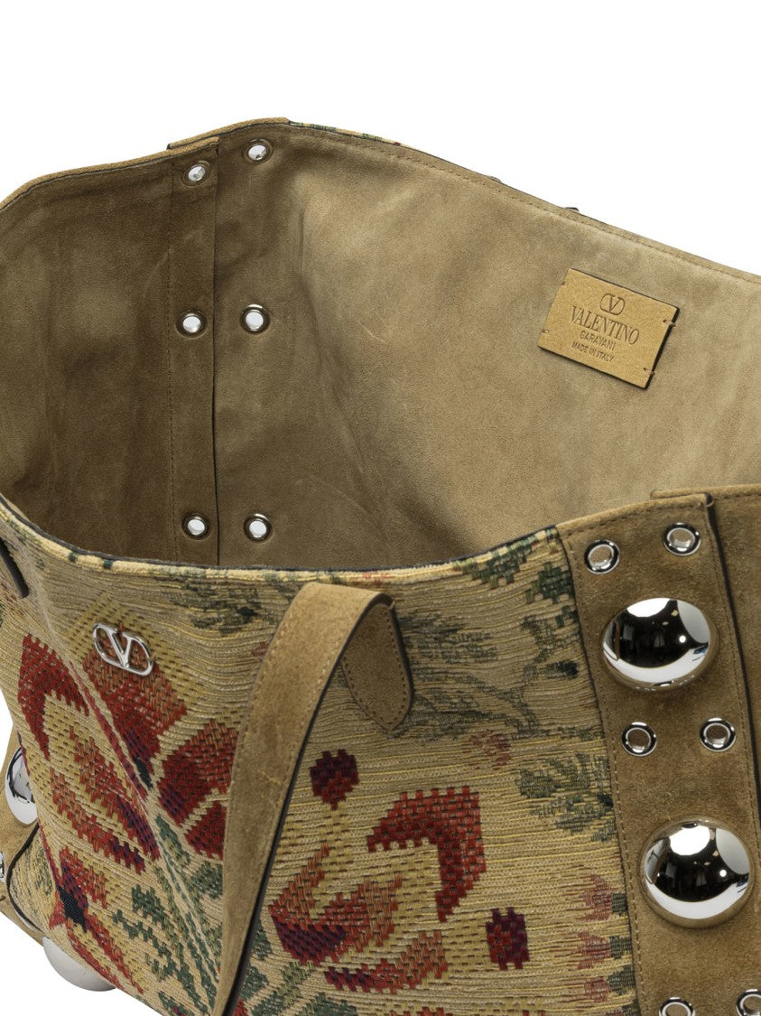Valentino Garavani Embroidered "Nellcôte" Shopper Bag