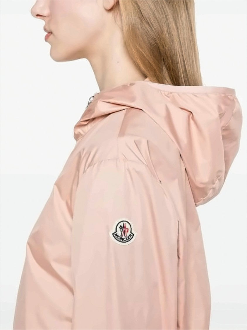 Moncler Lightweight Pastel Pink Front-Zippered Moncler Jacket