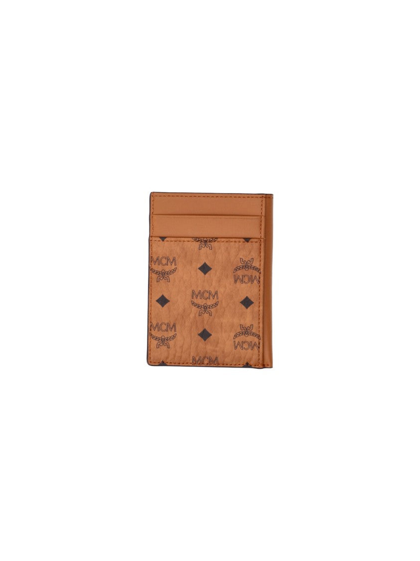 Mcm Brown Visetos Monogram Wallet