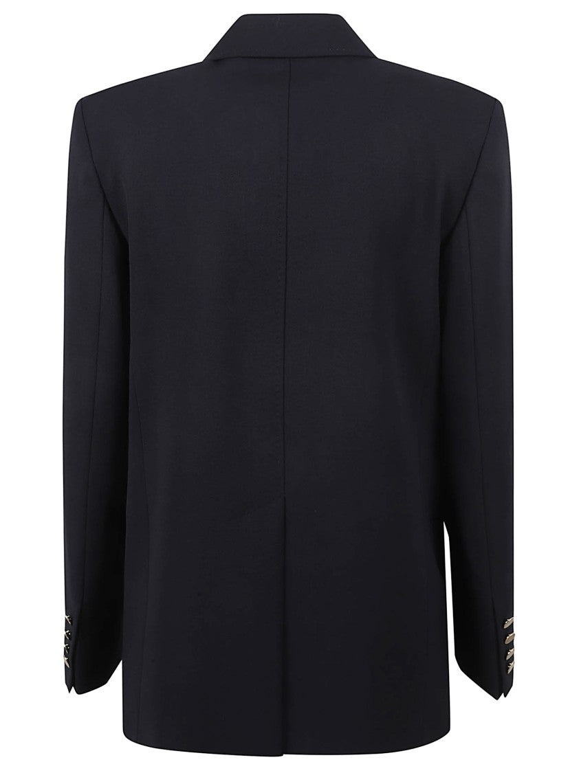 Max Mara Tailored Double-Breasted Blazer With Gold Buttons