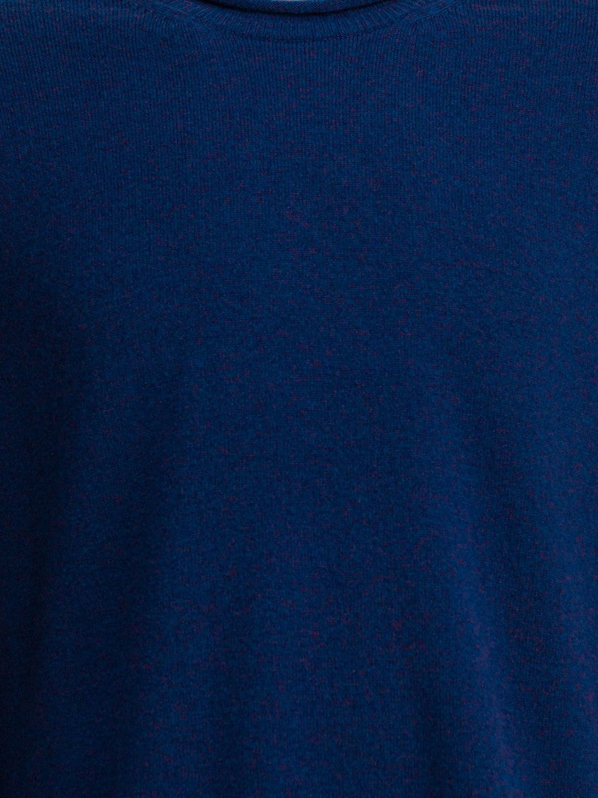 Comme Des Garçons Solid Wool Crewneck Sweater With Ribbed Edges