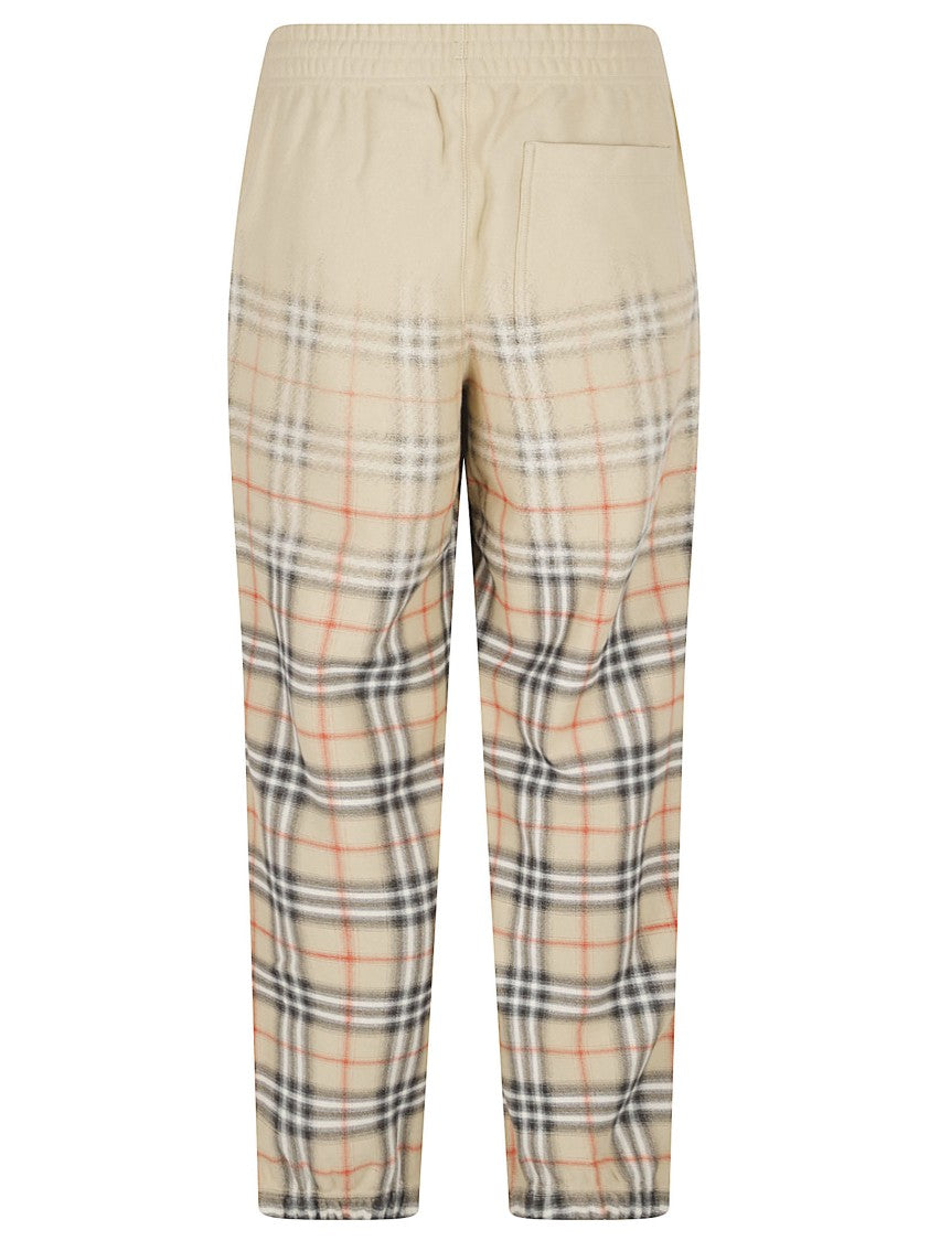 Burberry Comfort-Fit Trousers With Gradient Check Design