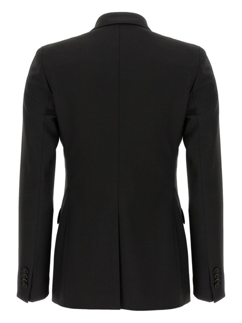 Tagliatore Tailored Black Blazer With Double-Breasted Design And Structured Lapel