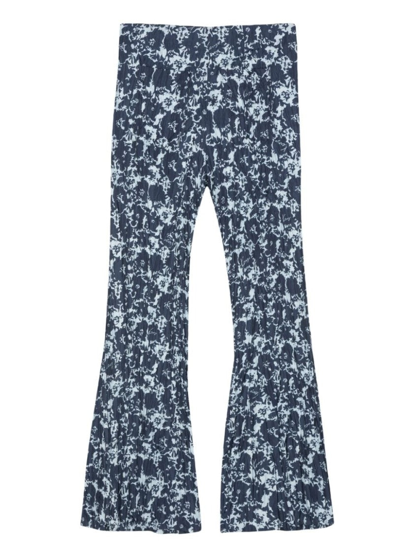 Kenzo Flared Trousers With Navy