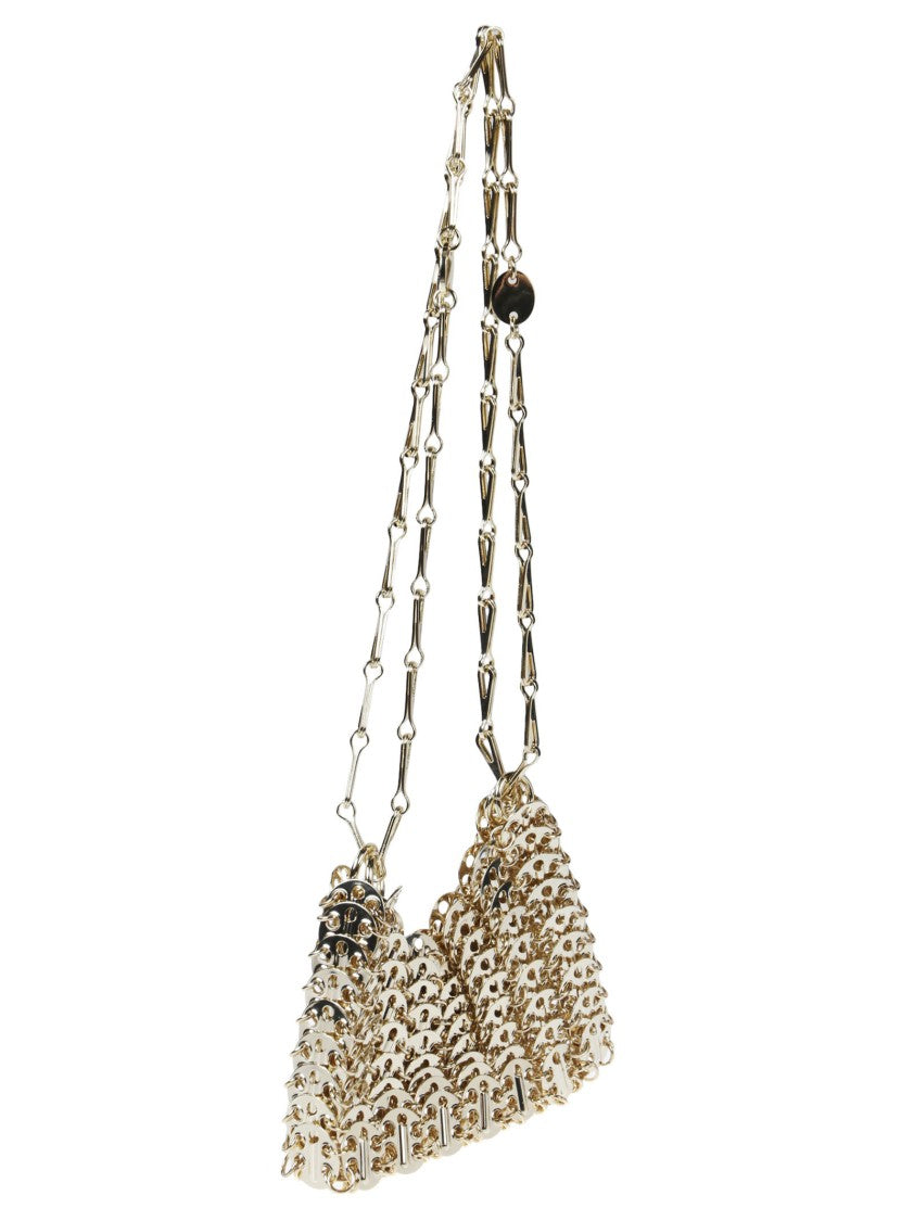 Rabanne 1969 Nano Brass Shoulder Bag