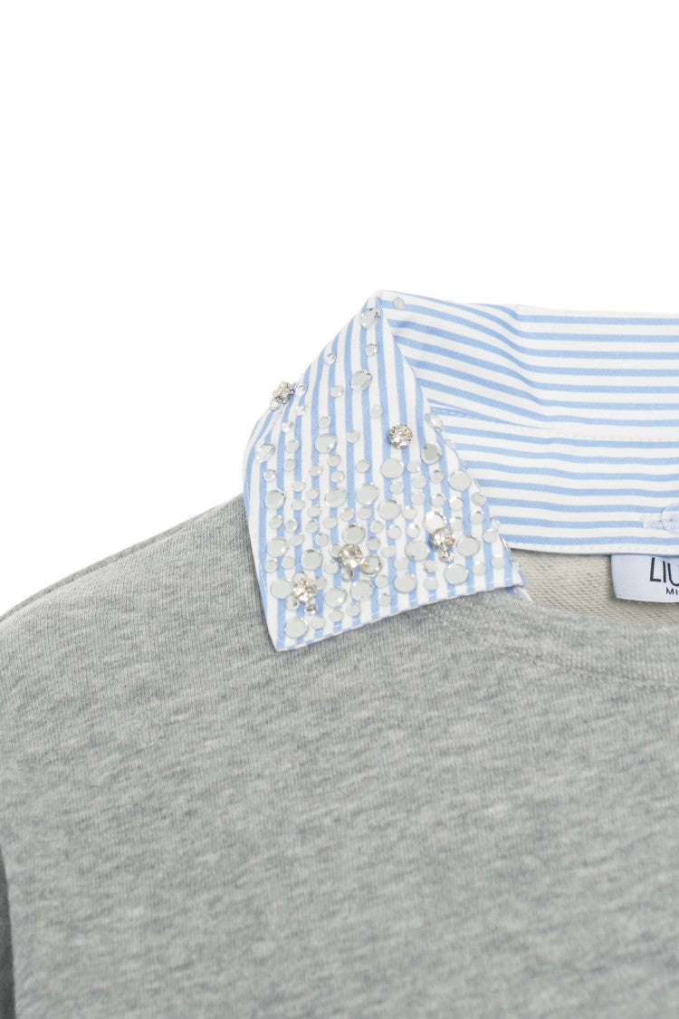 Liu Jo Shirt Collar Sweatshirt