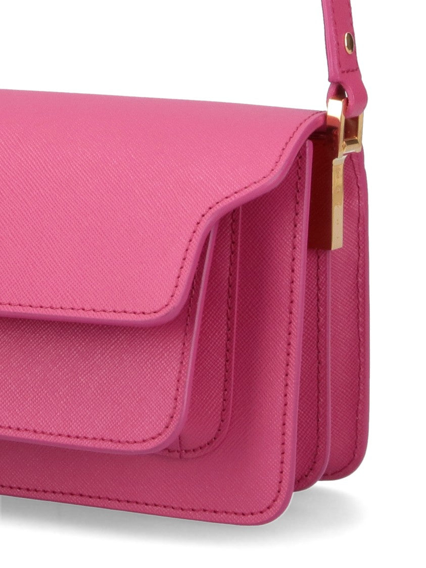Marni "Trunk" Pink Leather Shoulder Bag