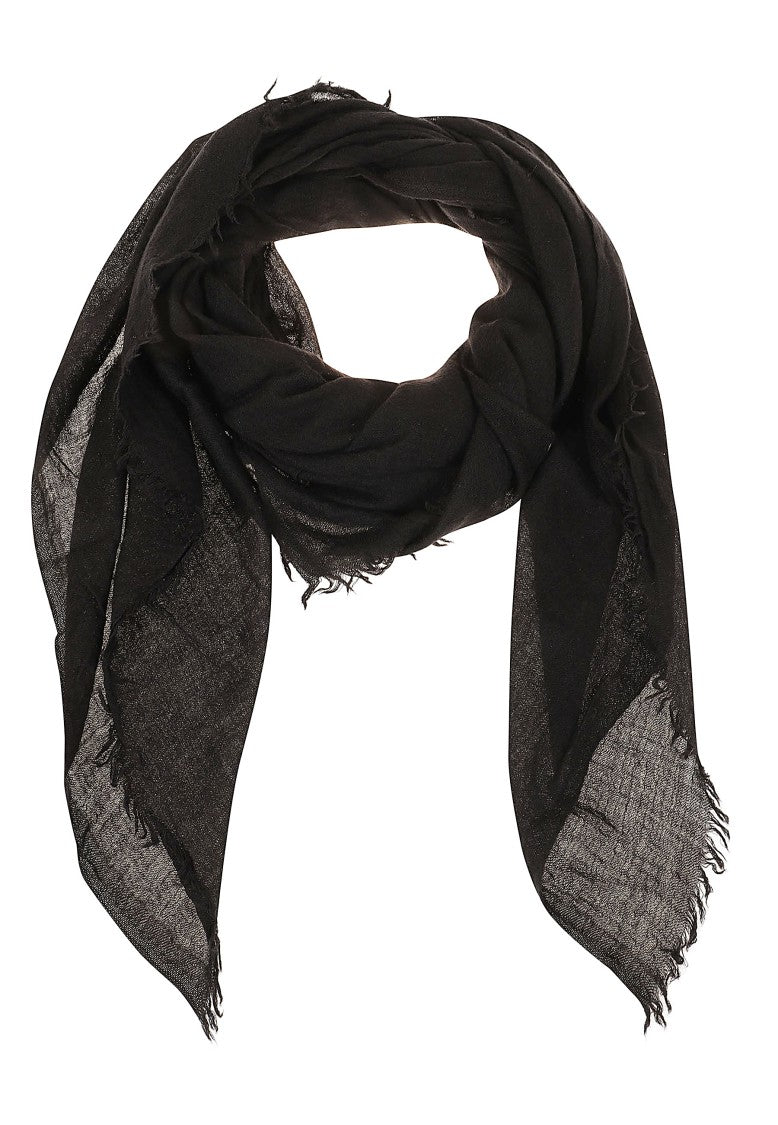 Destin Wide Silhouette Scarf With Hand-Frayed Edges